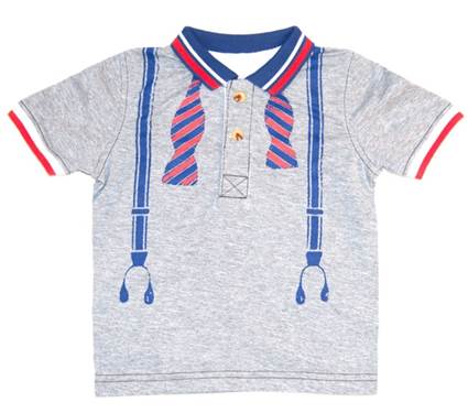 Kapital K Washed Jersey Bowtie Graphic Polo