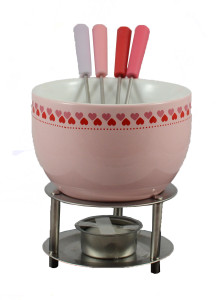 Little Hearts Fondue w Stand_Forks