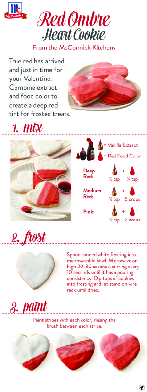 RedOmbreHeartCookies